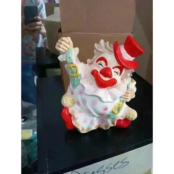 "NAPCO" Adorable Vintage Napcoware CIRCUS CLOWN‎ Vase Planter Made in JAPAN - Picture 6 of 7